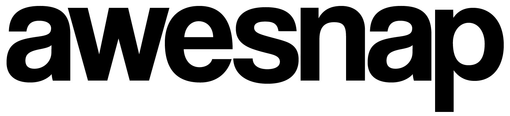 Awesnap logo featuring bold, modern typography, representing a photography business specializing in event and lifestyle photography.